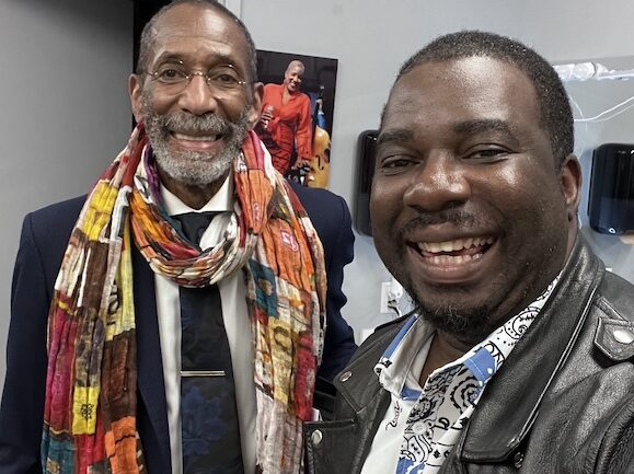 Co-Founder Marvin Anani visits jazz icon, Maestro Ron Carter, backstage in Denver, CO.