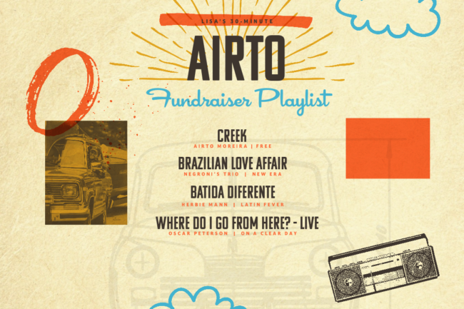 For our Airto Moreira fundraiser, NJL member Lisa Nuñez hosted this DJ Set.