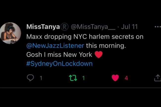 Past guest DJ Miss Tanya comments during the show when Maxx Myrick was our special guest.