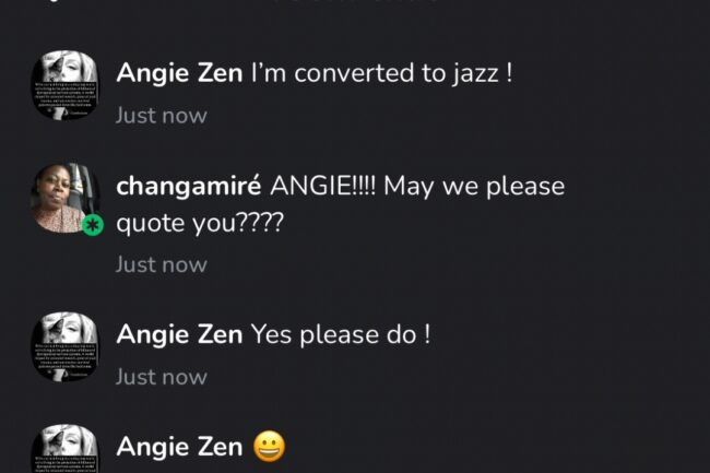 We love new NJL members. Thanks for hanging out with us, Angie Zen!